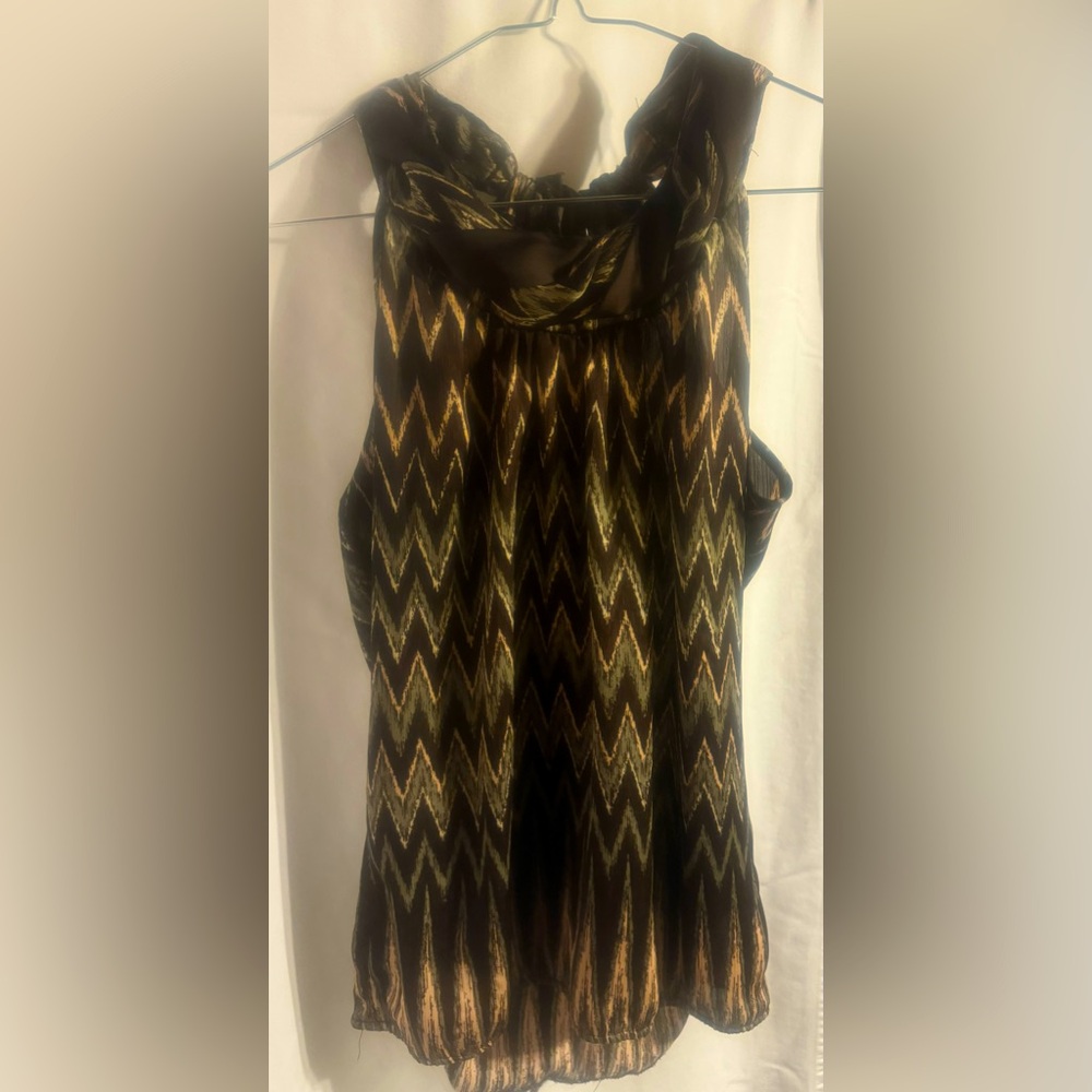 Heart and Soul zig zag patterned shirt